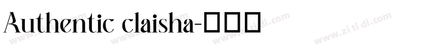 Authentic claisha字体转换